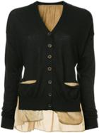 Uma Wang High Low Cardigan - Black