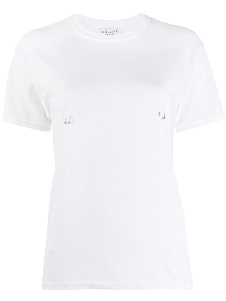 Collina Strada Pierced T-shirt - White