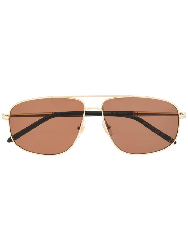 Montblanc Square-frame Sunglasses - Gold