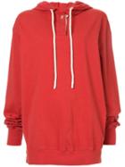 Bassike Double Jersey Hoodie - Red