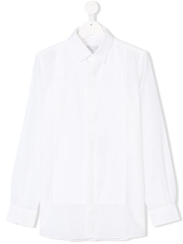 Stefano Ricci Kids Teen Tuxedo Shirt - White