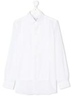 Stefano Ricci Kids Teen Tuxedo Shirt - White