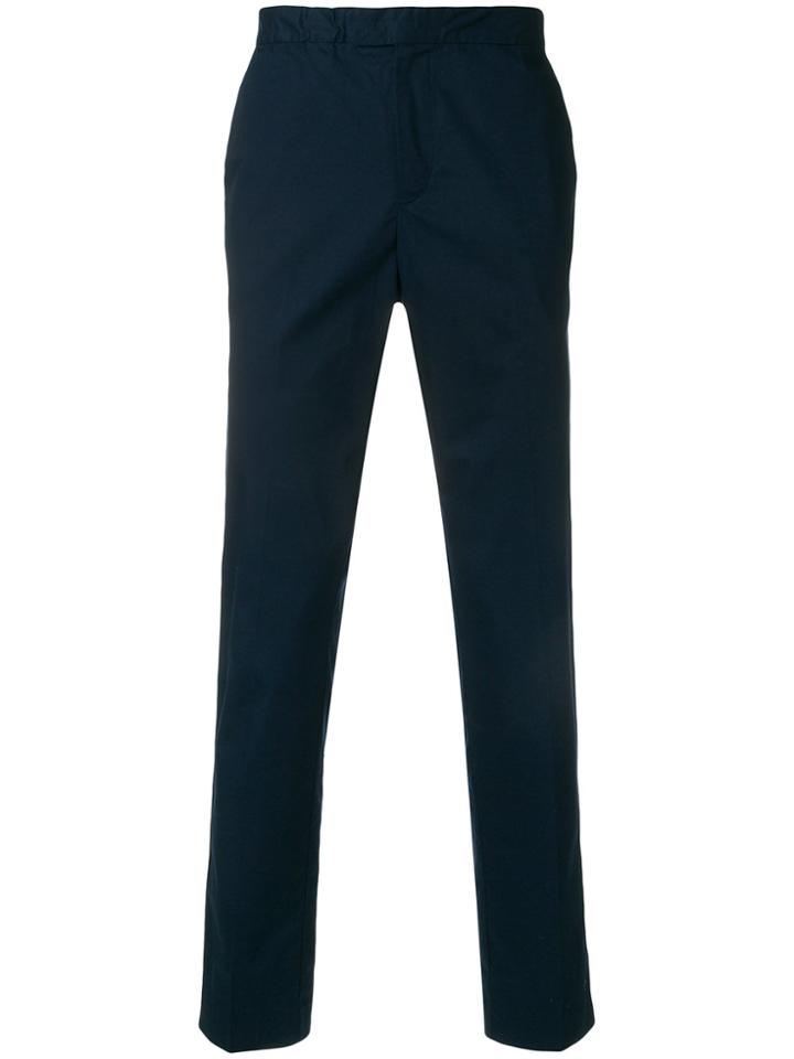 Michael Kors Collection Straight Leg Trousers - Blue