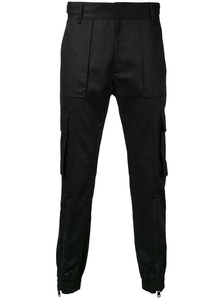 Juun.j Cargo Trousers, Men's, Size: 50, Black, Cotton