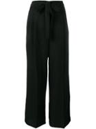 Twin-set Tie Waist Trousers - Black