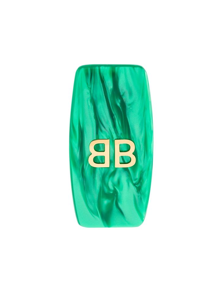 Balenciaga License Logo Ear Cuff - Green
