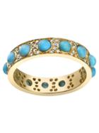Irene Neuwirth Turquoise And Diamond Ring, Women's, Metallic, Gold