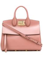 Salvatore Ferragamo Studio Tote Bag - Pink & Purple