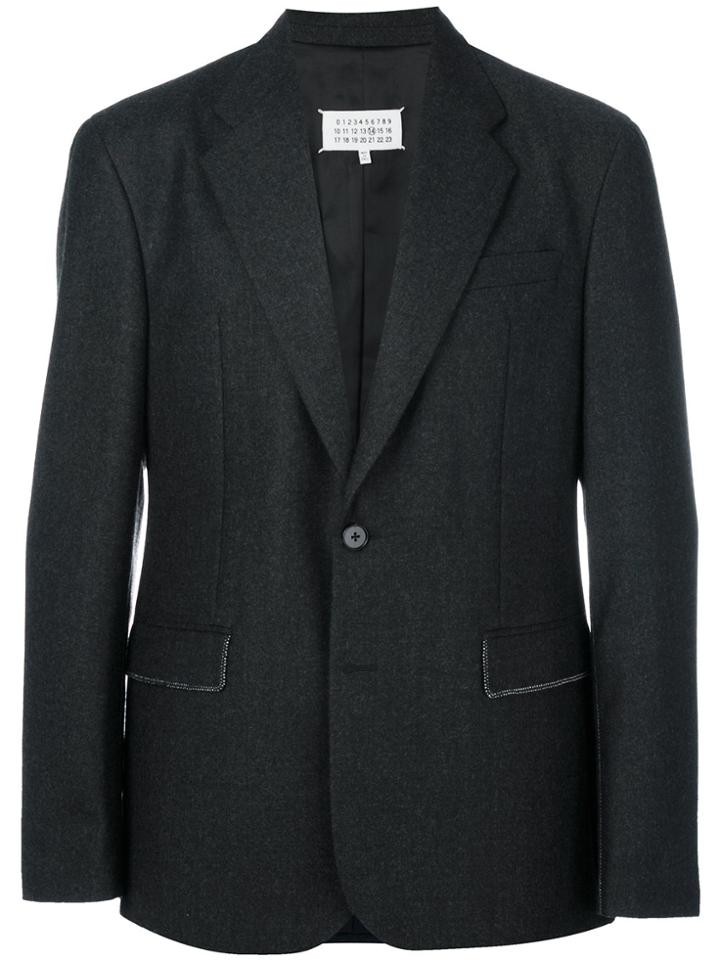Maison Margiela Stitch Detail Blazer - Grey