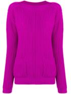 Marc Jacobs Ribbed Long-sleeve Sweater - Pink