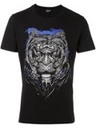 Just Cavalli Tiger Print T-shirt, Men's, Size: Small, Black, Cotton
