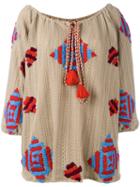 All Things Mochi The Dassin Blouse, Women's, Nude/neutrals, Wool