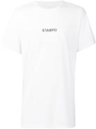 Stampd Logo Print T-shirt, Men's, Size: Medium, White, Cotton