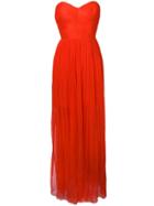 Maria Lucia Hohan Tiara Bustier Maxi Dress - Red