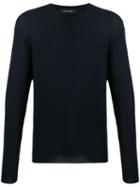 Falke V-neck Plain Jumper - Blue