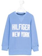 Tommy Hilfiger Junior - Embroidered Sweatshirt - Kids - Cotton/polyester - 3 Yrs, Blue