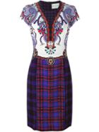 Mary Katrantzou 'murray' Dress, Women's, Size: 14, White, Silk/spandex/elastane