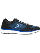 Hogan Panelled Logo Sneakers - Blue