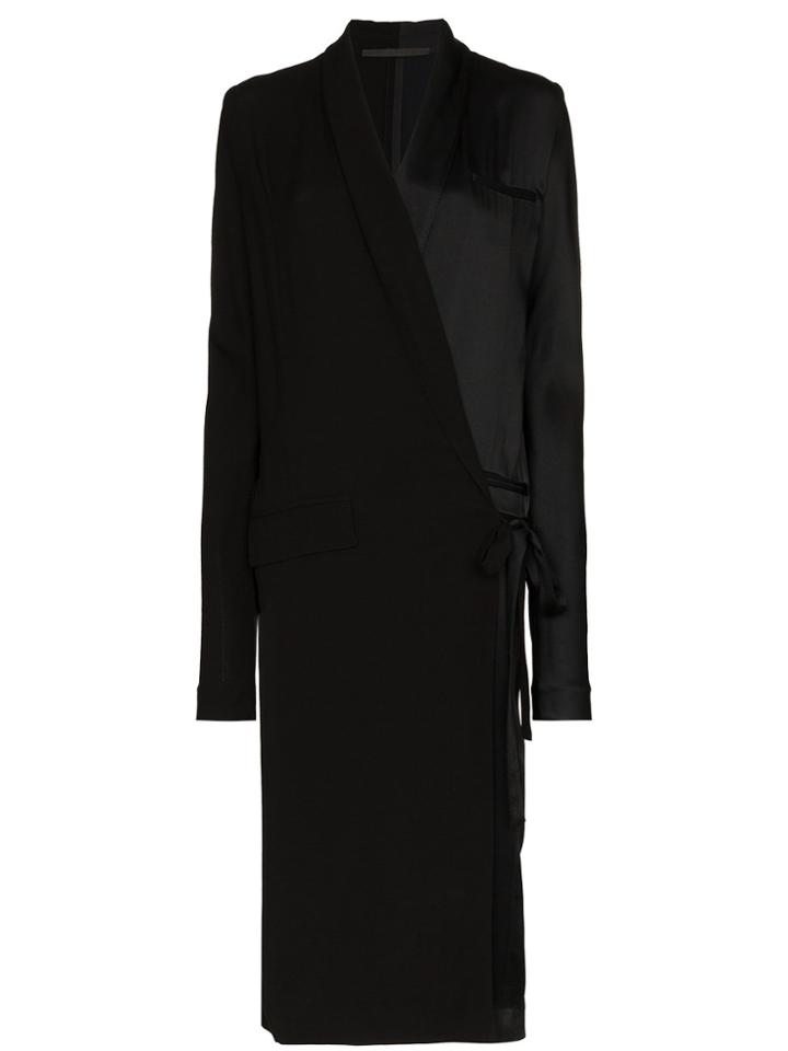 Haider Ackermann Long Sleeve Maxi Coat - Black