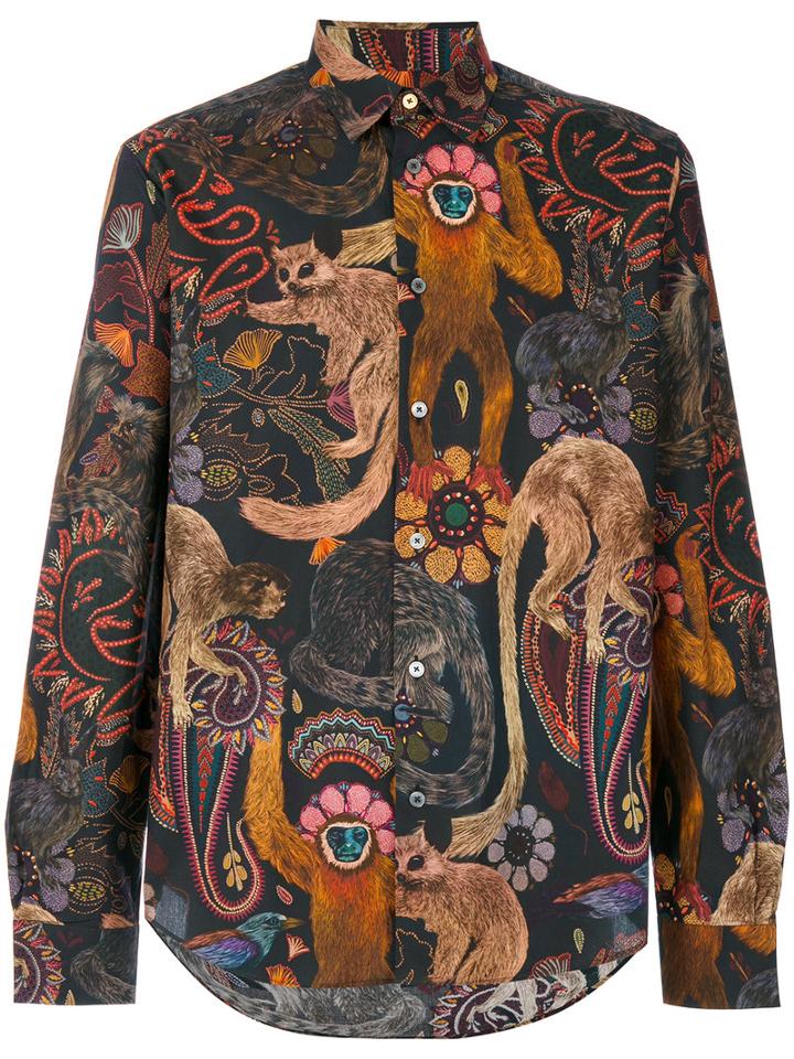 Paul Smith - Ape Print Shirt - Men - Cotton - S, Cotton