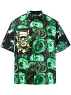 Prada Frankenstein Monster Print Shirt - Green