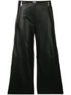 Alberto Biani Flap Pocket Cropped Trousers - Black