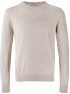 Canali - Ribbed Trim Sweatshirt - Men - Silk/cotton - 50, Nude/neutrals, Silk/cotton