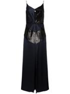 Michael Lo Sordo Silk Midi Dress - Blue