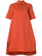 Carven Collared Shift Dress - Yellow