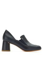 Sarah Chofakian Leather Egito Pumps - Black