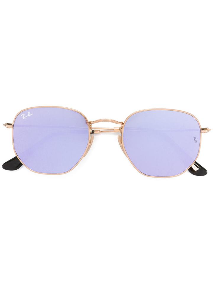 Ray-ban Round Shaped Sunglasses, Adult Unisex, Grey, Metal