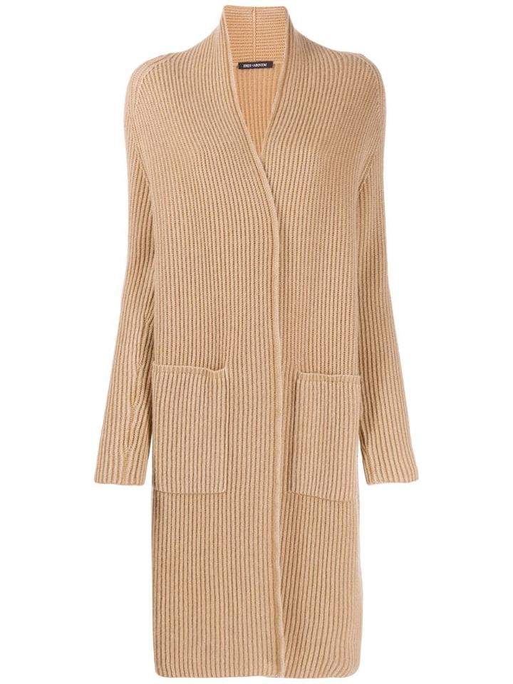Iris Von Arnim Ribbed Knit Cardigan - Neutrals