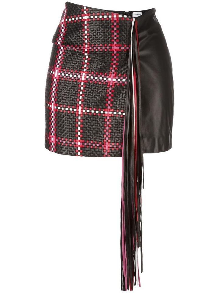 Magda Butrym 'santa Fe' Skirt, Women's, Size: Medium, Black, Lamb Skin