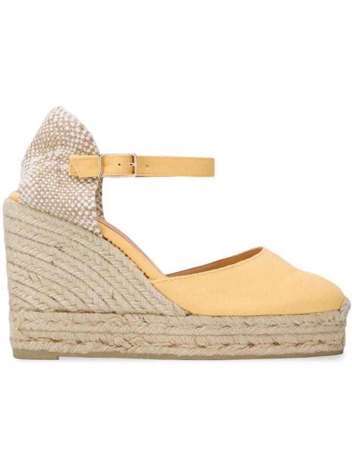 Castañer Carol Espadrille Wedges - Yellow