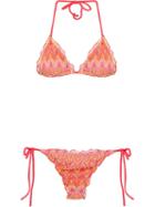 Brigitte Tricot Bikini Set, Women's, Size: Gg, Red, Polyester