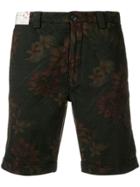 Incotex Floral Print Chino Shorts - Brown