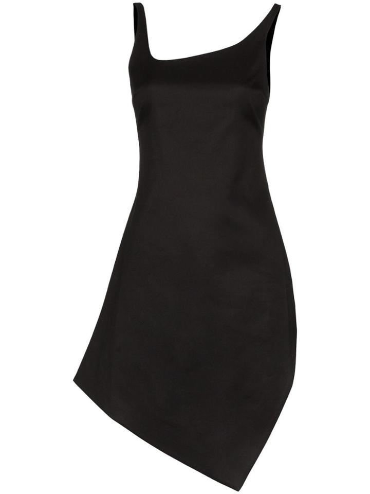 Coperni Motion Asymmetrical Mini Dress - Black