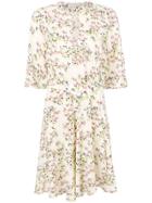 L'autre Chose Floral Ruffle Dress - Neutrals