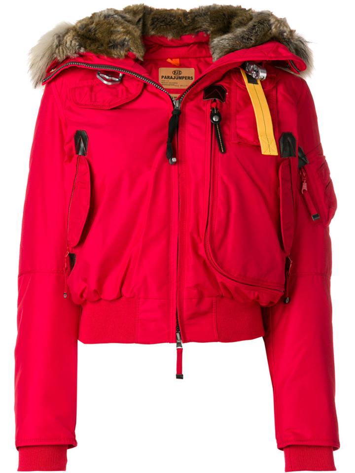Parajumpers Hooded Puffer Jacket - Red