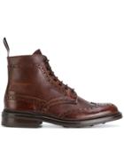 Trickers Brogue Ankle Boots - Brown