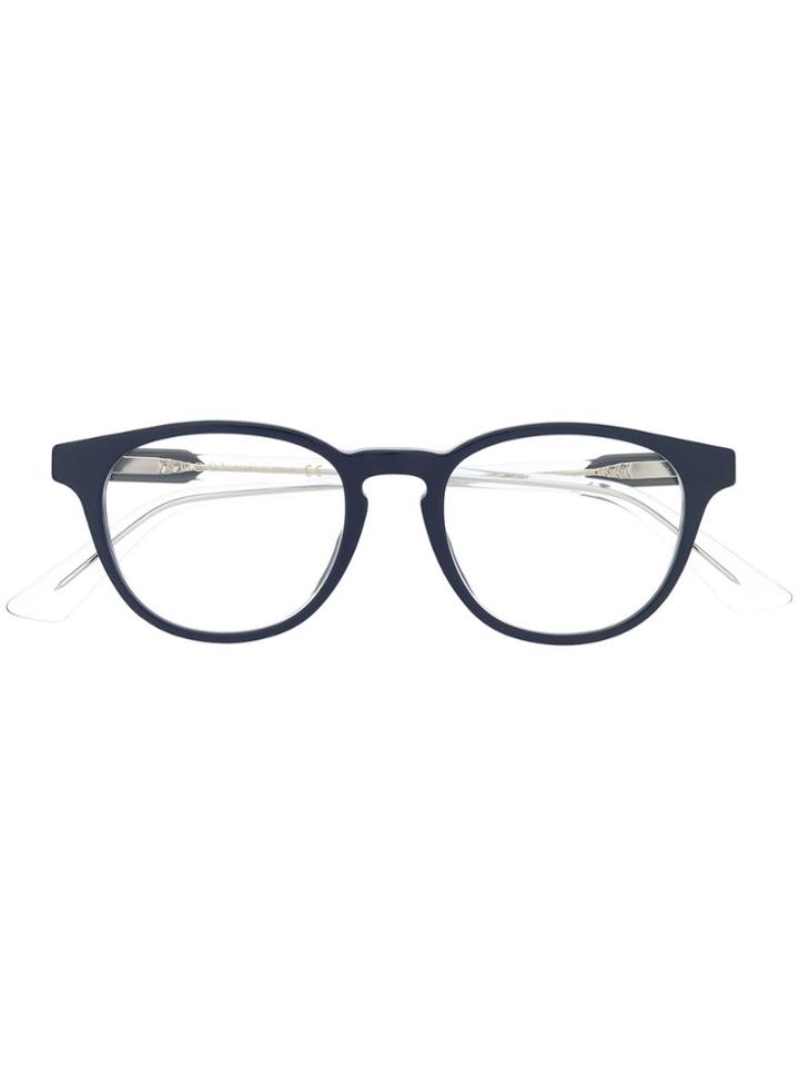 Gucci Eyewear Oval Frame Glasses - Blue