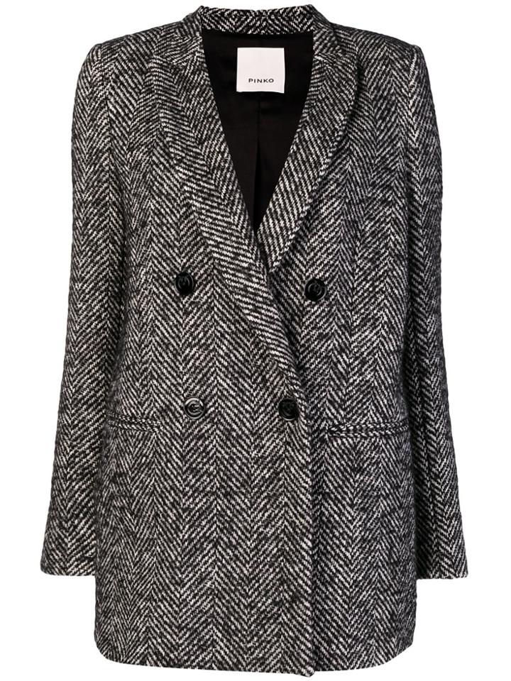 Pinko Double Breasted Blazer - Black