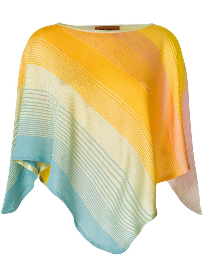 Missoni Colour-block Draped Top - Yellow & Orange