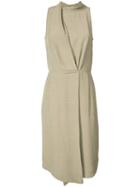 Jil Sander Navy - Wrap Dress - Women - Rayon - 42, Brown, Rayon