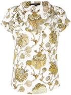 Gucci Pre-owned Seashell Print Top - White