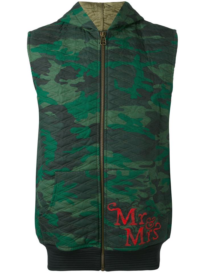Mr & Mrs Italy - Camoflage Jacket - Men - Cotton/polyester/acetate - S, Green, Cotton/polyester/acetate