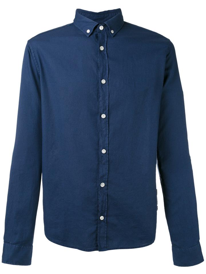 Armani Jeans - Button-down Collar Shirt - Men - Cotton - Xl, Blue, Cotton