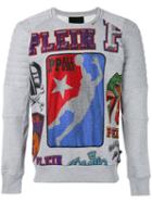 Philipp Plein - Logo Print Jumper - Men - Cotton - M, Grey, Cotton