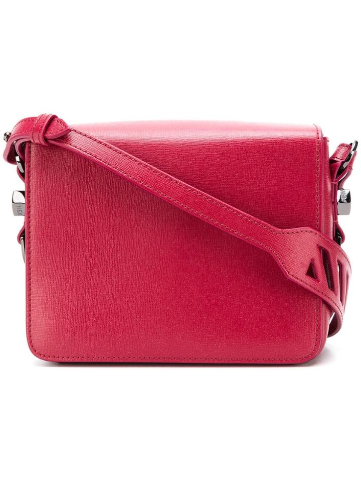 Off-white Binder Clip Cross-body Bag - Red