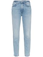Jordache High Waist Back Pocket Detail Jeans - Blue